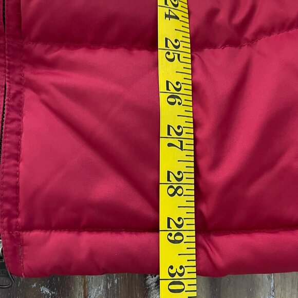 Vintage Eddie Bauer Women Goose Down Parka Size S Red 80s 90s Ski Quiet Luxury - Picture 13 of 13